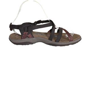 Skechers Reggae Slim Vacay women's approximate sz 10 brown/pink strappy sandals